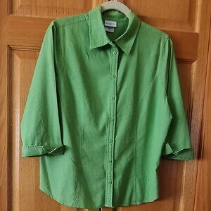 Top, Jaclyn Smith Button-down Blouse, L
